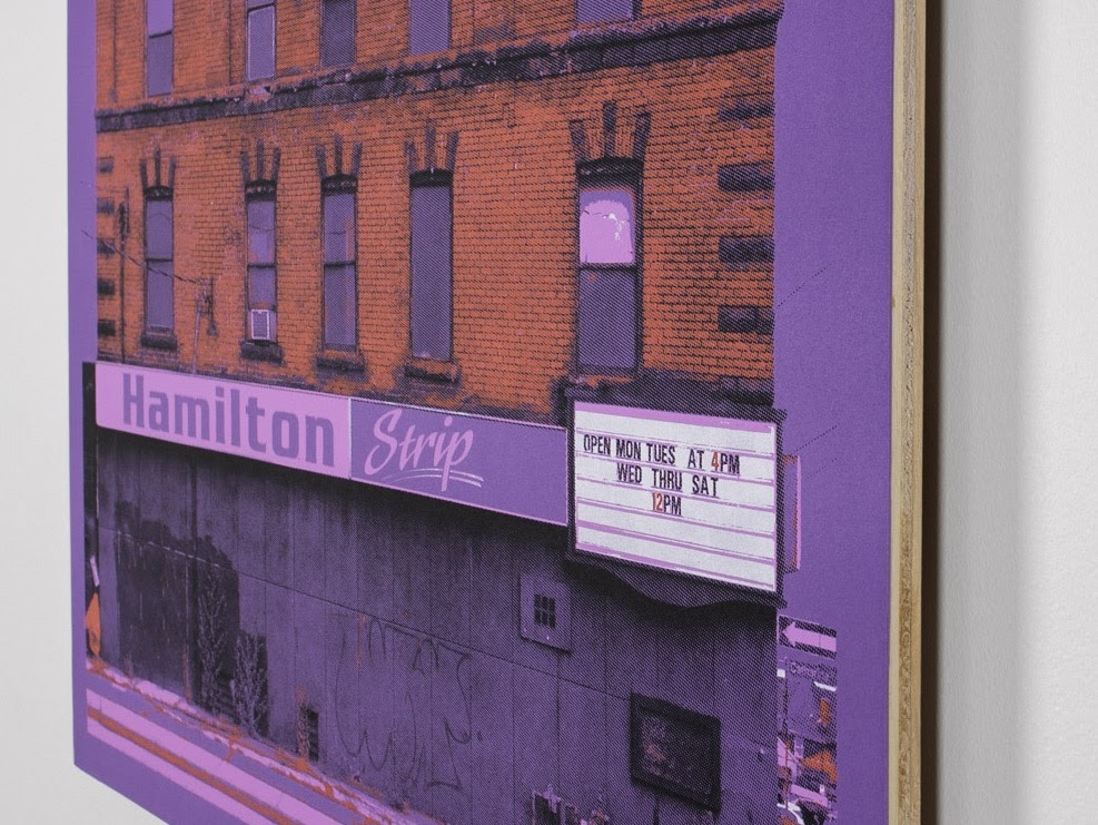 colour photo of mounted artwork